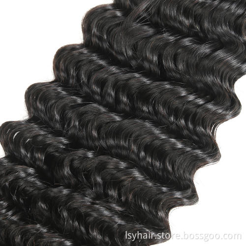 Unprocessed Human Hair Deep Wave Luxury Hair Extensions,12A Grade Best Quality Virgin Cambodian Hair